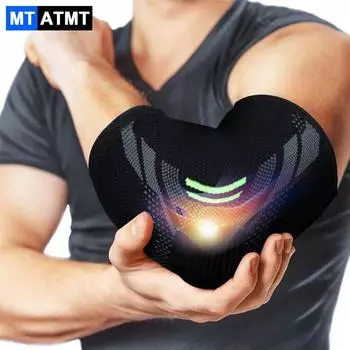 Спортивные нейлоновые вязаные налокотники с высокой степенью сжатия предотвращают боль в суставах у теннисистов в гольф, локоть, тендинит, артрит S