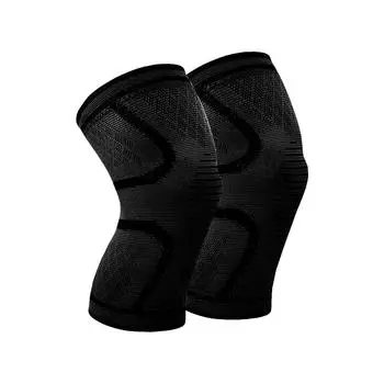 Спортивные нескользящие наколенники для баскетбола, бега, фитнеса, наколенники, компрессионные ремни, защитные рукава для менисковых суставов для мужчин и женщин S
