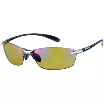 Спортивные поляризованные солнцезащитные очки Airless Leaf Fit GMR Dark Gunmetal x Light Silver Fishing Running Climbing [SWANS] SALF-0168