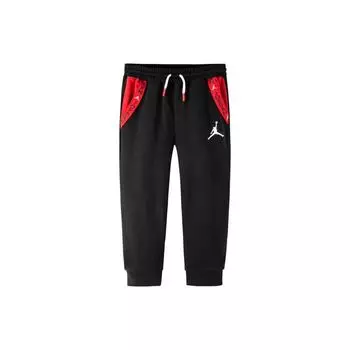 Спортивные повседневные брюки Jordan Color Block с принтом логотипа и эластичным поясом, манжетами, детские штаны черного цвета JD2232019GS-001 M