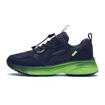 Спортивные повседневные кроссовки Li Ning Shock Absorbing Reflective, детские кроссовки Sailor-Blue YKFR098-5 36