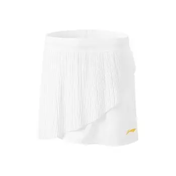 Спортивные повседневные шорты Li Ning Badminton Series Anti-Exposure Woven, женские шорты Standard-White ASKU214-2 S