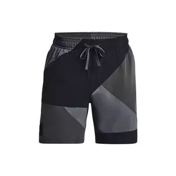 Спортивные повседневные шорты с прямыми штанинами Under Armour, мужские брюки, черные 1377306-001 L