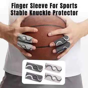 Спортивные рукава для пальцев Регулируемая дышащая шина для пальцев Расчалка Облегчение боли Защита суставов пальцев Защита суставов пальцев Поддержка компрессионной обертки M светло-серый