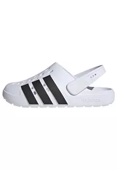 Спортивные сандалии Adilette Clog Белый см [Adidas] Белый/Основной черный/Обувь (JS1130) +27,5