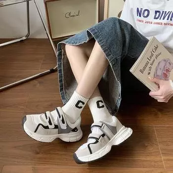 Спортивные сандалии Модная и универсальная повседневная обувь на толстой подошве 35 розовый