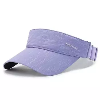 Спортивные шляпы с солнцезащитным козырьком, хлопковые уличные теннисные козырьки для бега, кепки с пустым верхом, регулируемая бейсбольная пляжная кепка для мужчин и женщин Adjustable 56-60CM