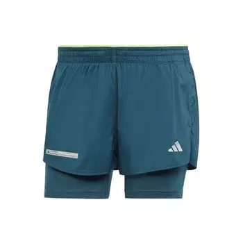 Спортивные шорты Adidas Pure Color Logo с эластичной резинкой на талии 2-в-1, женские штаны, темно-синие HZ4481 XL