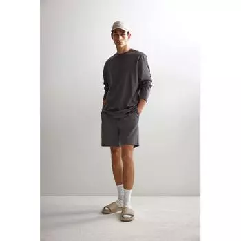 Спортивные шорты HM Regular Fit Темно-серые