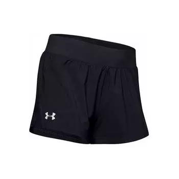 Спортивные шорты из однотонной ткани Under Armour, женские плавки, черные 1342837-001 S