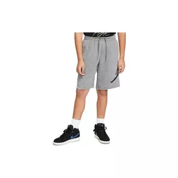 Спортивные шорты Jordan Logo Printed Lace-Up Детские шорты Carbon-Gray HA7453-091 S