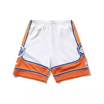 Спортивные шорты Li Ning X Badfive X Tide Collaboration с боковыми карманами на молнии, мужские шорты стандартного белого цвета AAPP439-1 XL