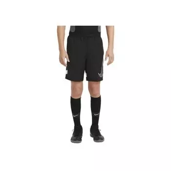 Спортивные шорты Nike Dri-FIT Academy Color Block с принтом логотипа, прямые штанины, детские шорты, черный цвет CV1469-011 M
