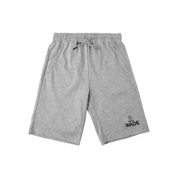 Спортивные шорты с принтом буквенных элементов серии Li Ning Wade, мужские шорты серого цвета AKSQ025-3 L