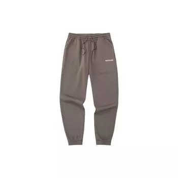 Спортивные штаны Anta Solid Color с манжетами на шнурке из флиса, унисекс, низ 172231360R-4 XL