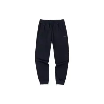 Спортивные штаны Anta Sports Lifestyle Series с однотонным логотипом бренда и манжетами, женские плавки, черные 162318307-6 L
