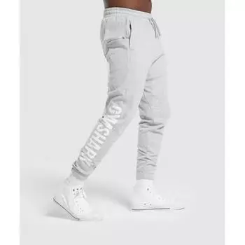 Спортивные штаны Gymshark Power Joggers светло-серого цвета с сердцевиной Marl A6a6b Gbcn XXL
