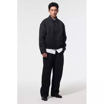 Спортивные штаны HM свободного кроя черного цвета XS