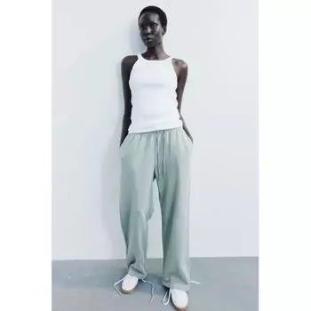 Спортивные штаны HM темно-зеленого цвета