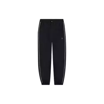 Спортивные штаны Li Ning Sports Trend Series с вышитым логотипом в полоску, женские спортивные штаны с манжетами и завязками, черные AYKS774-1 XS
