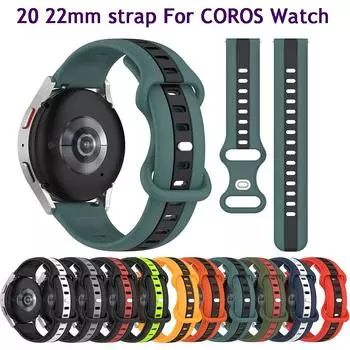 Спортивные силиконовые ремешки 20 мм 22 мм для Samsung Galaxy Huawei GT 2 Pro Сменный ремешок для часов Браслет Ремешок для умных часов для браслета Honor Band