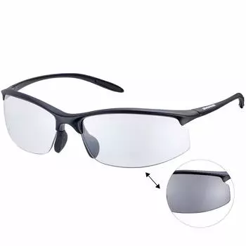 Спортивные солнцезащитные очки Airless Move Color Changing с УФ-светом, фотохромные линзы, модель MBK, матовые, прозрачные или дымчатые [SWANS] AMZ-SAMV-0066, черные/с затемнением