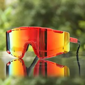 Спортивные солнцезащитные очки ветрозащитные пескозащитные выдвижные в большой оправе дышащие противотуманные велосипедные очки