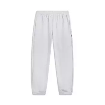 Спортивные спортивные штаны Li Ning Sports Lifestyle Series, однотонные, зауженные, трикотажные, мужские, цветочно-серый, глубокий антарктический, серый AKLT407-2 M