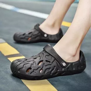 Спортивные тапочки для тренировок Роскошные дизайнерские кроссовки для тренировок Теннисные туфли Модные сандалии на платформе Реплики Плоские сандалии Роскошные теннисные туфли 40 чёрный