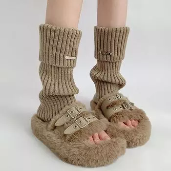 Спортивные теплые носки средней длины для женщин