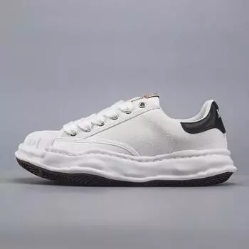 Спортивные туфли на шнуровке из натуральной кожи и парусиновые туфли, два материала, разные цвета для мужчин и женщин, повседневная обувь 36