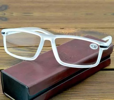 Спортивные удобные контактные очки для чтения белого и черного цвета для мужчин и женщин +0,75 +1 +1,25 +1,5 +1,75 +2 от +2,5 до +4 +0.75 белый