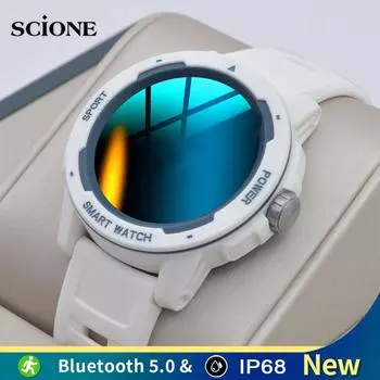 Спортивные умные часы для мужчин и женщин IP68 водонепроницаемые режимы упражнений на открытом воздухе Smartwatch HT-6 мониторинг сердечного ритма для Android IOS белый
