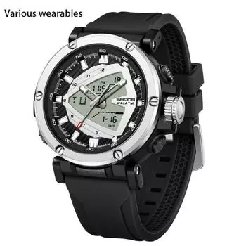 Спортивные водонепроницаемые электронные часы с будильником, модные трендовые мужские электронные кварцевые часы