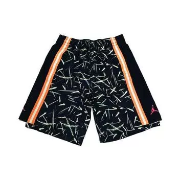 Спортивные вязаные шорты Jordan Splatter Graffiti, мужские брюки, черные CW7084-010