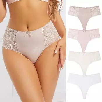 Спортивные женские сексуальные кружевные трусы-брифы в стиле пэчворк женское бесшовное нижнее белье большого размера треугольные трусики S розовый