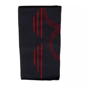 Спортивный эластичный поддерживающий пояс, нарукавник, бандаж, волейбол, футбол, наколенник, черный, красный, M M