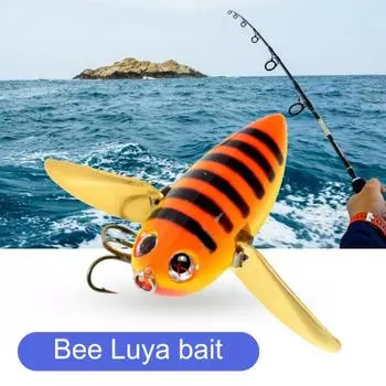 Спортивный аксессуар MUQZI 5,8 см, универсальная приманка для пчел, твердый жесткий тройной крючок 4