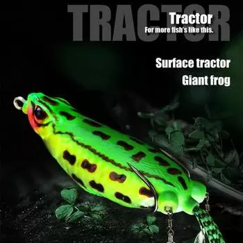 Спортивный аксессуар MUQZI, 9 см/25 г, нежная приманка для огромной лягушки, устойчивая к разрыву, с имитацией глаза