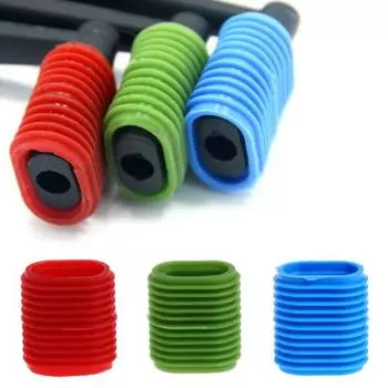 Спортивный аксессуар MUQZI, портативная прочная резиновая ручка для рыболовной катушки, нескользящая эргономичная ручка синий