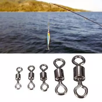 Спортивный аксессуар MUQZI Простой рыболовный вертлюг Гибкий сплошной цвет Простота в эксплуатации 10#