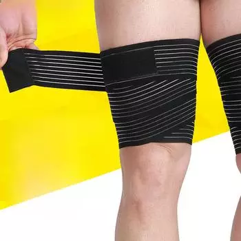 Спортивный бандаж на колено для ремней на бедре, компрессионная резинка для ног, самоклеящаяся эластичная защита колена и ног