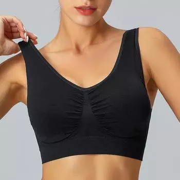 Спортивный бюстгальтер большого размера, женский спортивный бюстгальтер, двухслойное нижнее белье для йоги, бега, фитнеса, жилет S телесный
