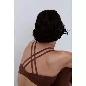Спортивный бюстгальтер HM SoftMove Light Support Ржавый коричневый