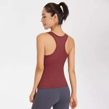 Спортивный бюстгальтер Lulu Yoga Shockproof | Красивый жилет-комбинезон на спине с накладкой на грудь Small светло-зеленый