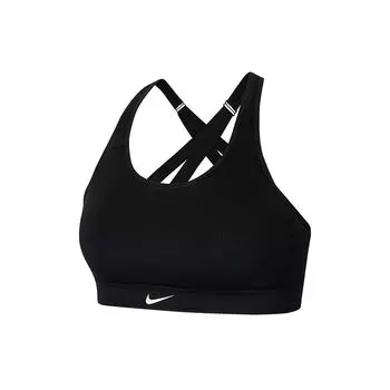 Спортивный бюстгальтер Nike High Support Fitted для женщин, нижнее белье, черный, CD7140-010 M