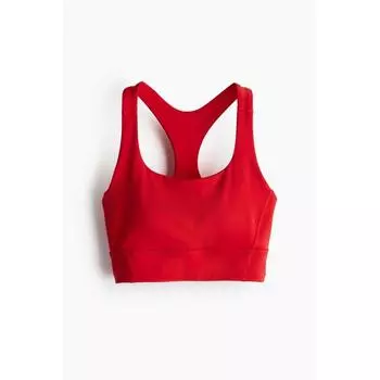 Спортивный бюстгальтер средней поддержки HM DryMove, красный