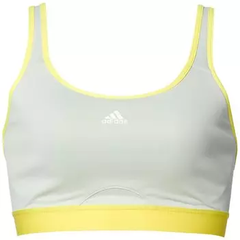 Спортивный бюстгальтер TLRD Move Training High Support Bra VB423 Linen Yellow [Adidas] женский зеленый/луч (HM6237) МБ(Кубок АА-В)