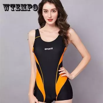 Спортивный цельный тонкий боксерский купальник, закрывающий живот и тонкий женский цельный купальник, пляжный купальник, спортивный купальник XXXXXL