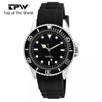 Спортивный дизайн Мужские часы Модные стили Кварцевые наручные часы Лучшие подарки Часы для мужчин чёрный